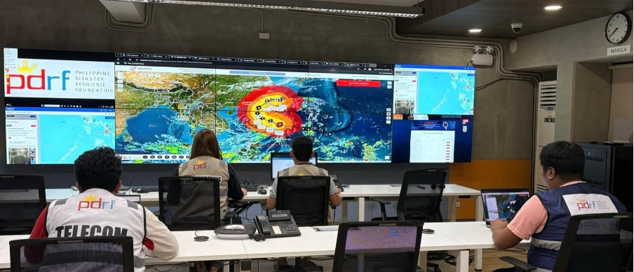 The PDRF Emergency Operations Center has been on alert since Saturday, coordinating with partners including Civil Defense PH to prepare for and respond to Typhoon Uwan (Fung-Wong). PC: PDRF