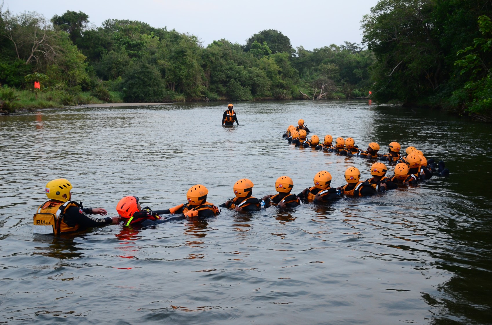 Search and rescue training in swift water Sri Lanka