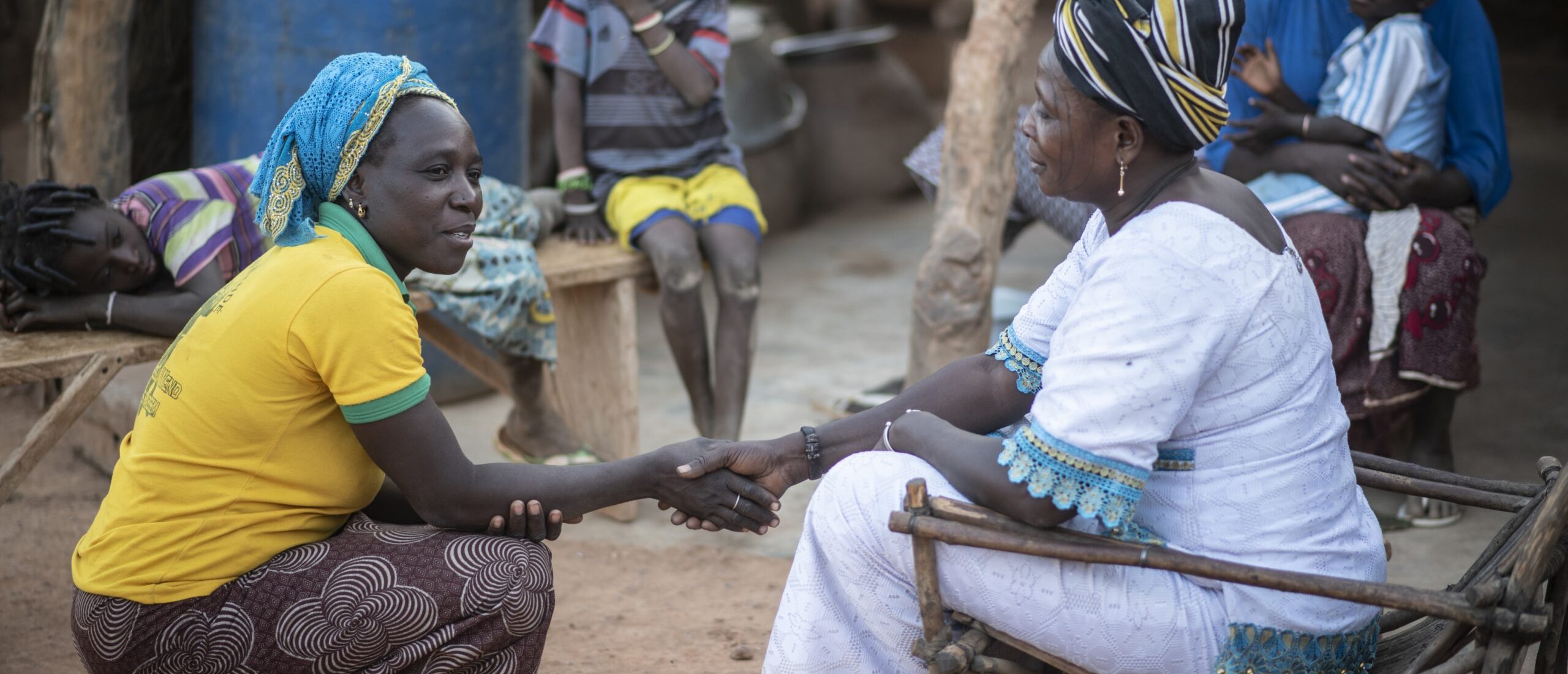 Displaced families are hosted by local communities in Burkina Faso