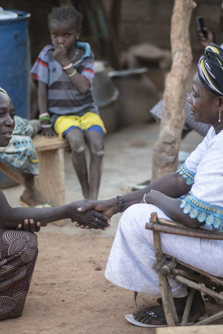 Displaced families are hosted by local communities in Burkina Faso