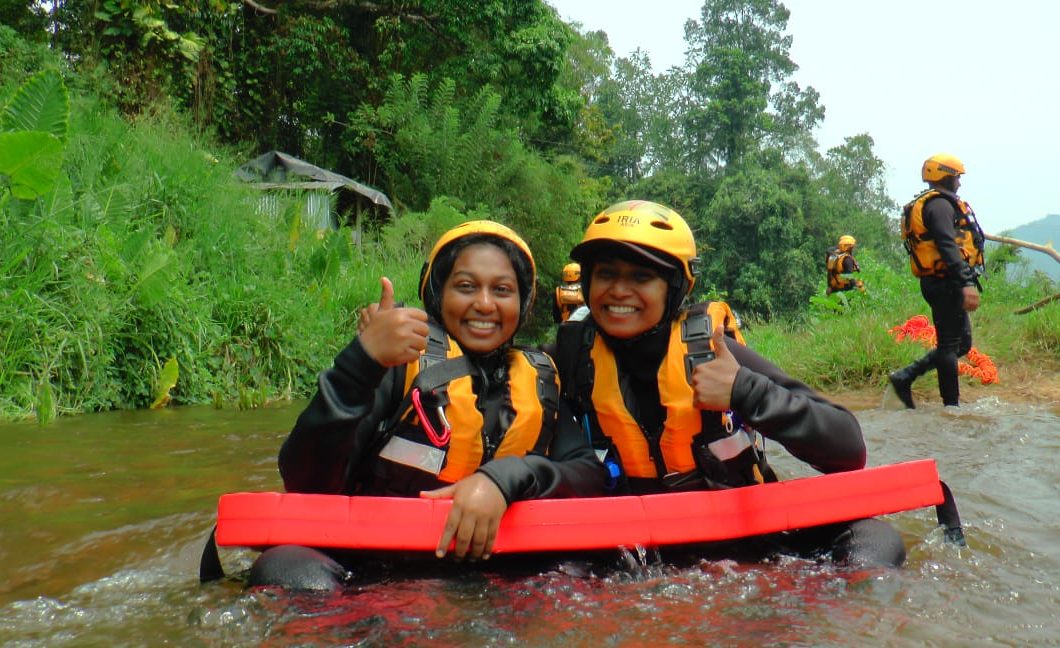 Search and rescue training in swift water Sri Lanka