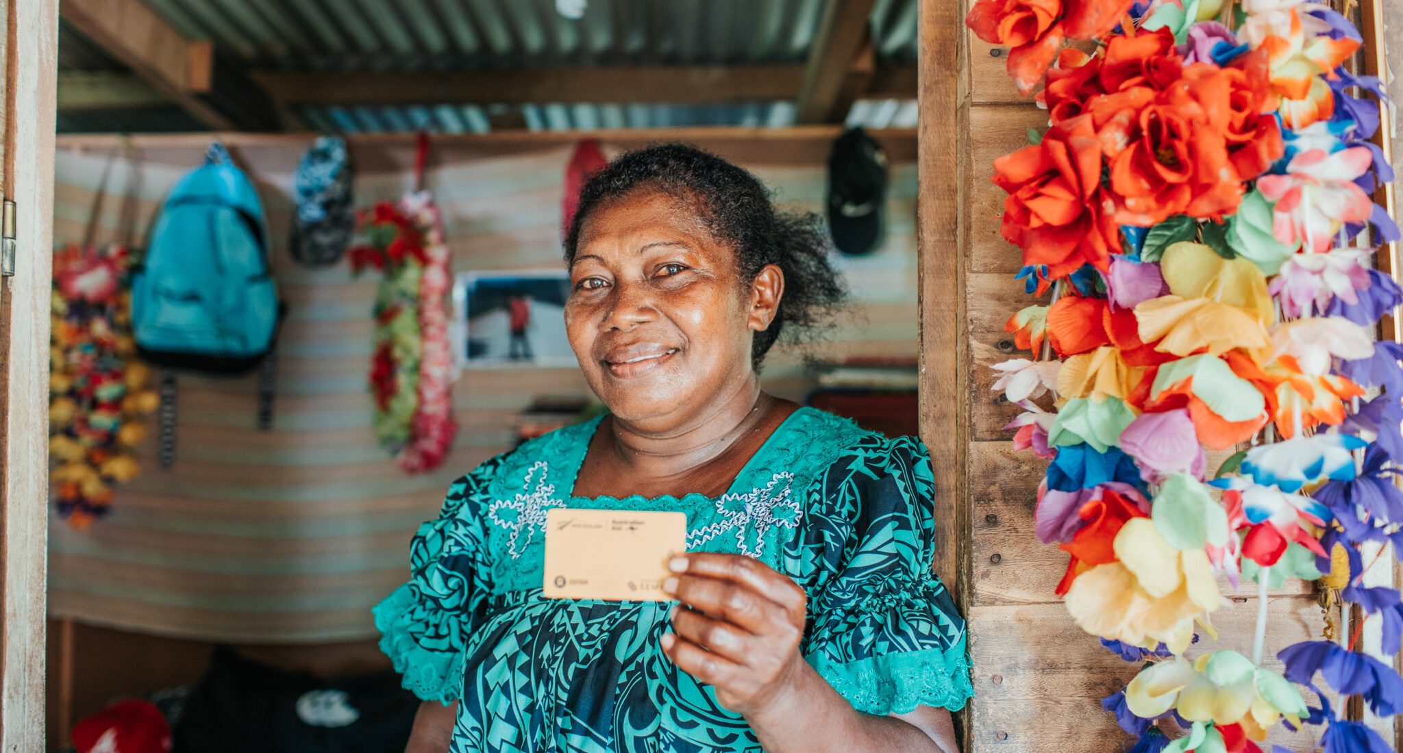 A beneficiary of Vanuatu Unblocked Cash project