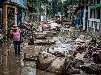 Mexico is suffering from severe flooding. Here, an image from Álamo, Veracruz. Photo: Enrique Polito/Medical Impact